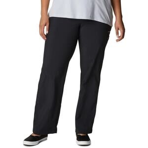 columbia aruba roll up pants womens 22W regular black Omni-Shade Hiking Outdoor